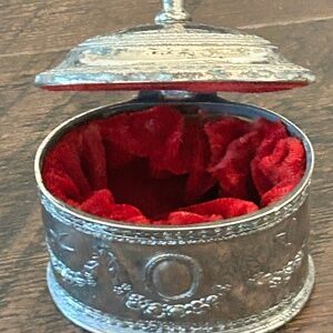 Vintage Godinger Silver Plated  Jewelry Trinket Box